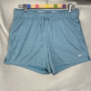 Nike Dri-FIT Attack Training Shorts Women M Blue 5" Inseam Pockets DA0319-424